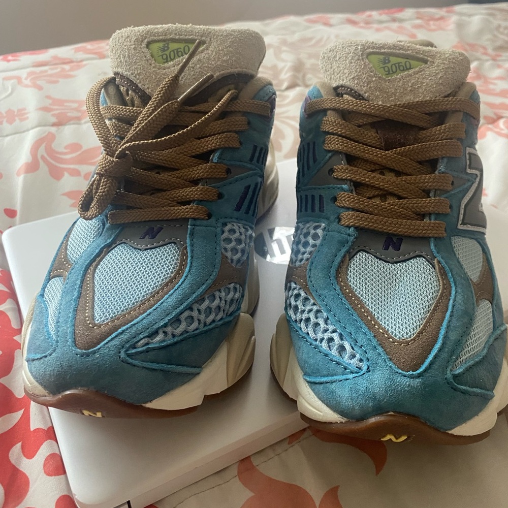 New Balance Blue and Brown Athletic Shoes